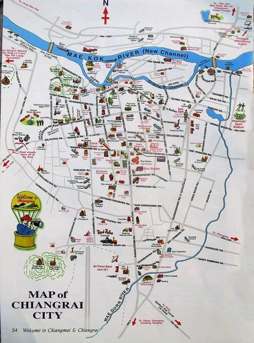 mapa de chiangrai